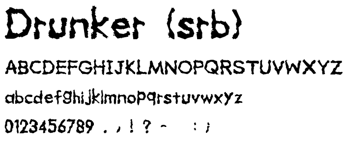 Drunker (sRB) font